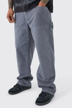 boohooMAN Relaxed Overdye Carpenter Trouser | UK| Trousers
