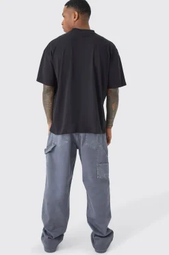 boohooMAN Relaxed Overdye Carpenter Trouser | UK| Trousers