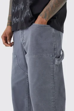 boohooMAN Relaxed Overdye Carpenter Trouser | UK| Trousers