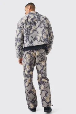 boohooMAN Relaxed Pixelated Camo Trouser | UK| Trousers