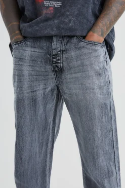 boohooMAN Relaxed Rigid Bleached Jeans | UK| Trousers|Jeans