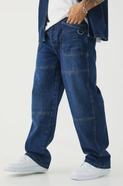 boohooMAN Relaxed Rigid Carabiner Jeans | UK| Trousers|Sets & Co-Ords