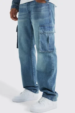 boohooMAN Relaxed Rigid Cargo Jeans | UK| Trousers|Jeans