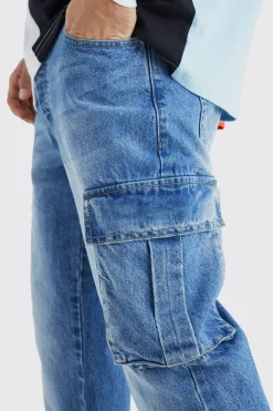 boohooMAN Relaxed Rigid Cargo Jeans | UK| Trousers|Cargos