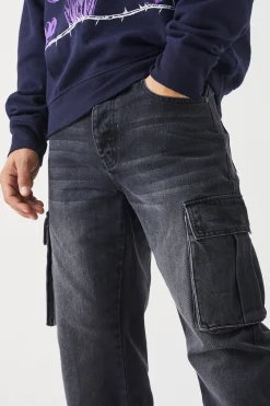boohooMAN Relaxed Rigid Cargo Jeans | UK| Trousers|Jeans