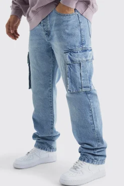 boohooMAN Relaxed Rigid Cargo Jeans | UK| Trousers|Jeans