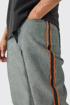 boohooMAN Relaxed Rigid Contrast Washed Jeans In | UK| Jeans