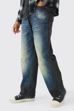 boohooMAN Relaxed Rigid Double Waistband Denim Jeans | UK| Trousers|Jeans