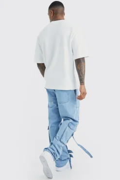 boohooMAN Relaxed Rigid Elastic Waist Cargo Jeans | UK| Trousers|Jeans