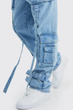 boohooMAN Relaxed Rigid Elastic Waist Cargo Jeans | UK| Trousers|Jeans