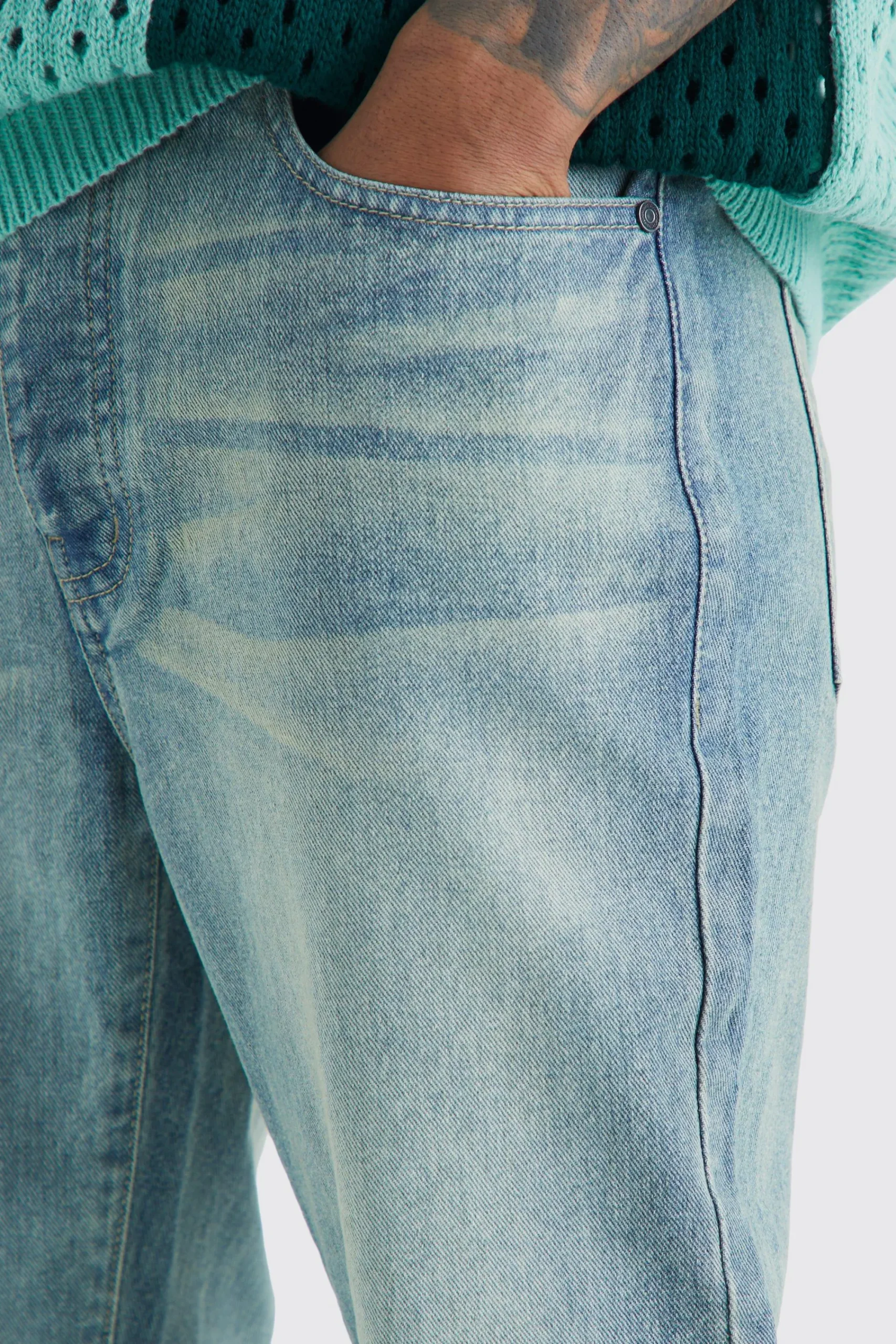 boohooMAN Relaxed Rigid Flare Jean | UK| Trousers|Jeans