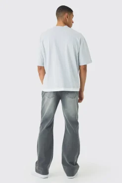 boohooMAN Relaxed Rigid Flare Jean In | UK| Jeans