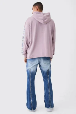 boohooMAN Relaxed Rigid Flare Multi Zip Gusset Jeans In | UK| Trousers|Jeans