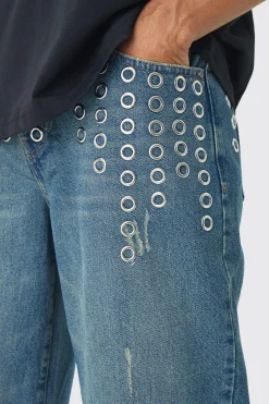boohooMAN Relaxed Rigid Metal Hardware Jeans | UK| Trousers|Jeans