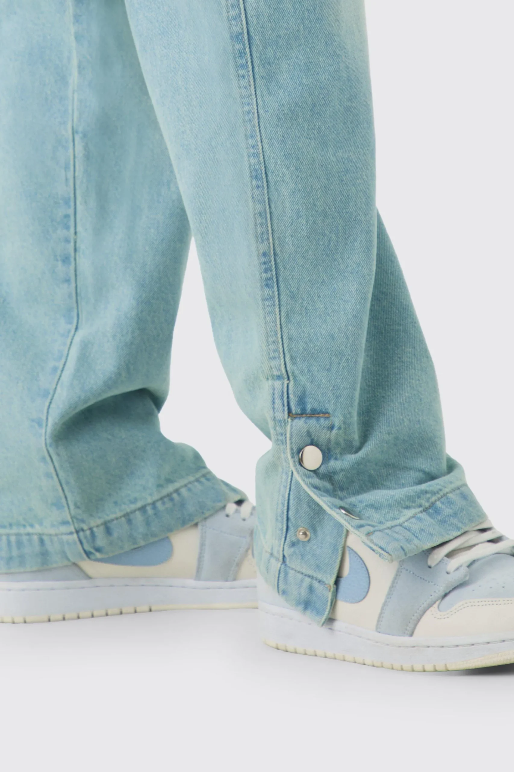 boohooMAN Relaxed Rigid Popper Hem Cargo Jeans | UK| Trousers|Jeans