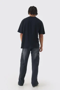 boohooMAN Relaxed Rigid Popper Hem Cargo Jeans | UK| Trousers|Jeans