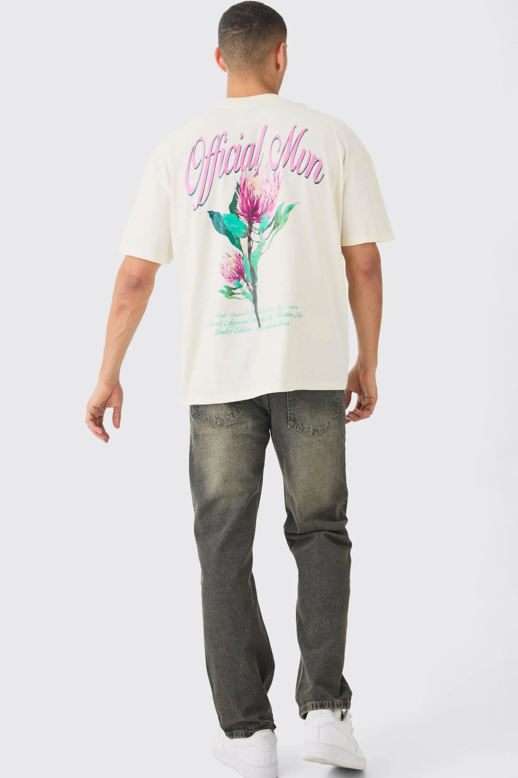 boohooMAN Relaxed Rigid Ripped Carpenter Paint Splatter Jeans In Antique | UK| Trousers|Jeans