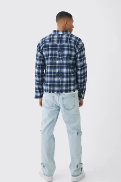 boohooMAN Relaxed Rigid Zip Detail Acid Washed Jeans | UK| Trousers|Jeans