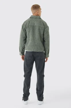 boohooMAN Relaxed Rigid Zip Detail Acid Washed Jeans | UK| Trousers|Jeans