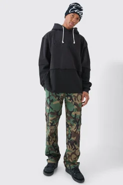 boohooMAN Relaxed Ripstop Camo Cargo Trouser | UK| Trousers