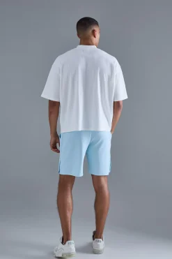 boohooMAN Relaxed Scuba Short With Poppers | UK| Shorts