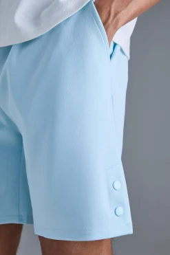 boohooMAN Relaxed Scuba Short With Poppers | UK| Shorts