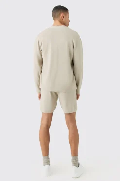 boohooMAN Relaxed Short Length Knitted Short | UK| Tracksuits