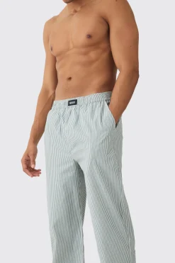 boohooMAN Relaxed Stripe Lounge Bottoms | UK| Loungewear|Trousers