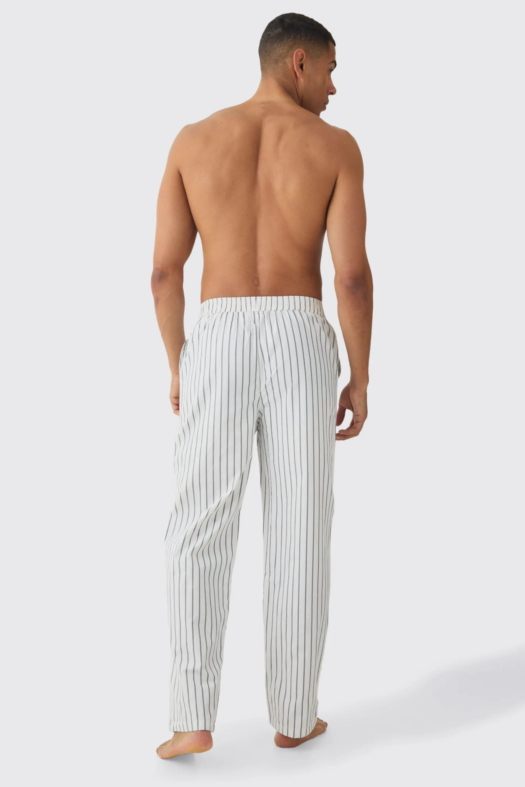 boohooMAN Relaxed Stripe Lounge Bottoms | UK| Loungewear|Joggers