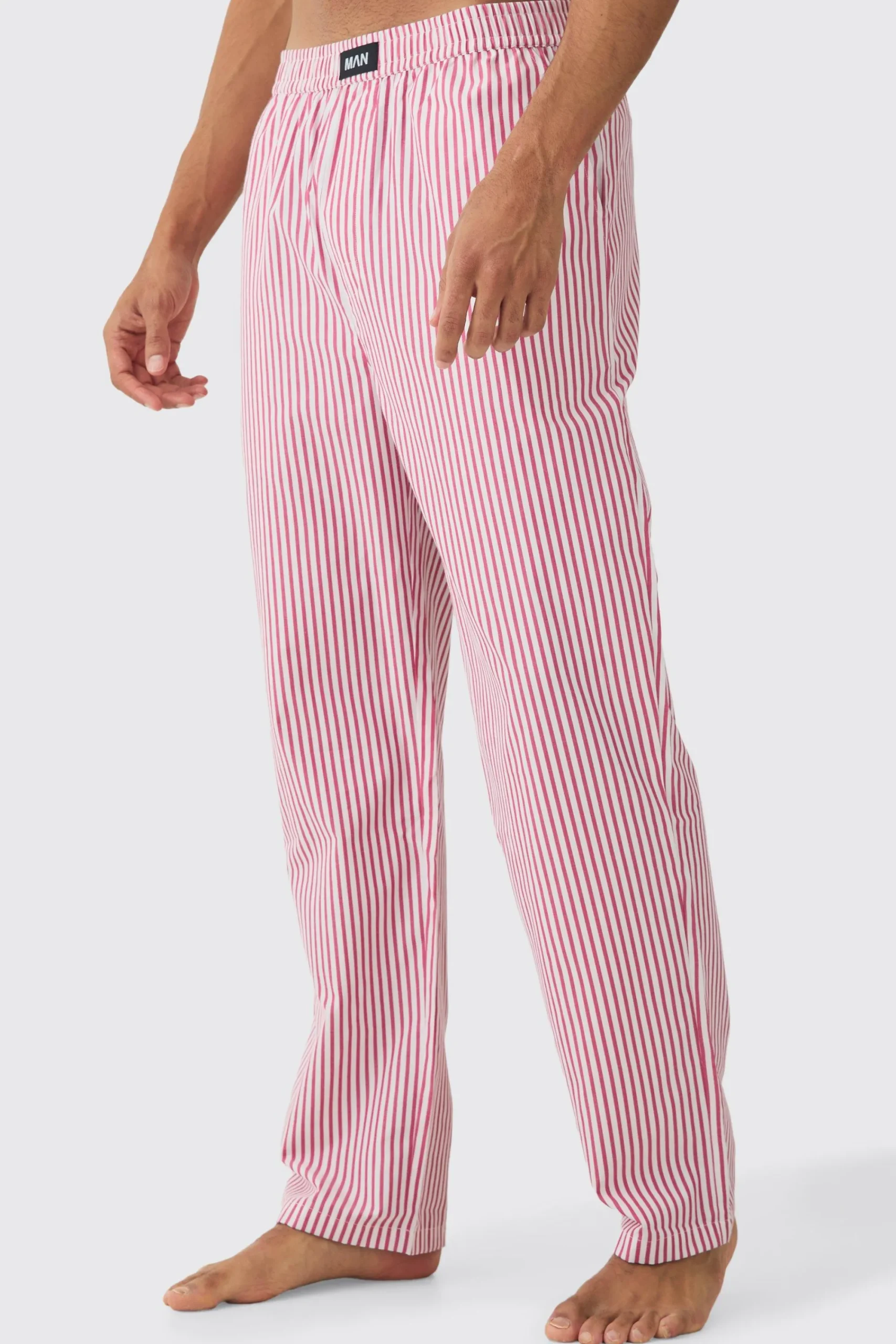 boohooMAN Relaxed Stripe Lounge Bottoms | UK| Loungewear|Joggers