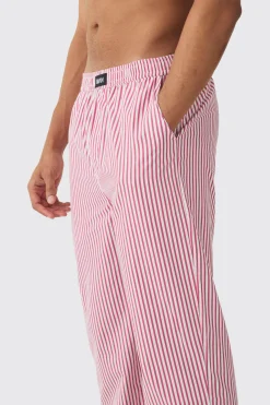 boohooMAN Relaxed Stripe Lounge Bottoms | UK| Loungewear|Joggers