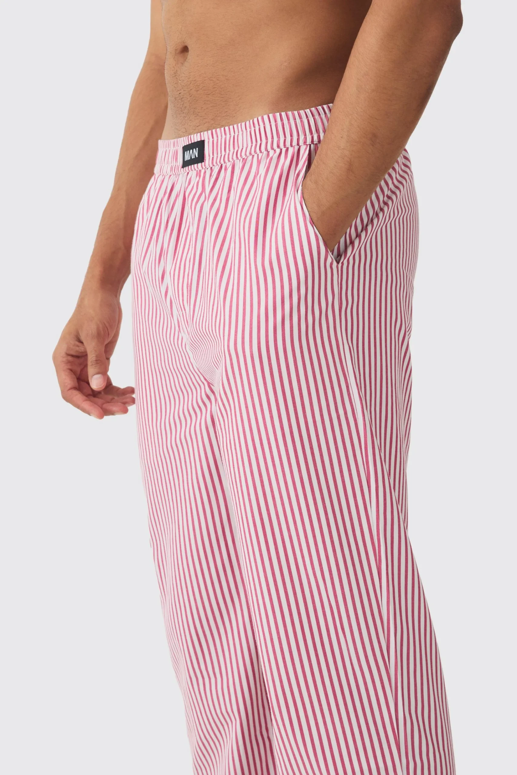 boohooMAN Relaxed Stripe Lounge Bottoms | UK| Loungewear|Joggers