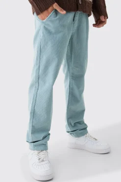 boohooMAN Relaxed Tapered Cord Trouser In | UK| Trousers