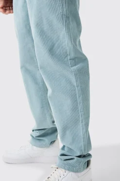 boohooMAN Relaxed Tapered Cord Trouser In | UK| Trousers
