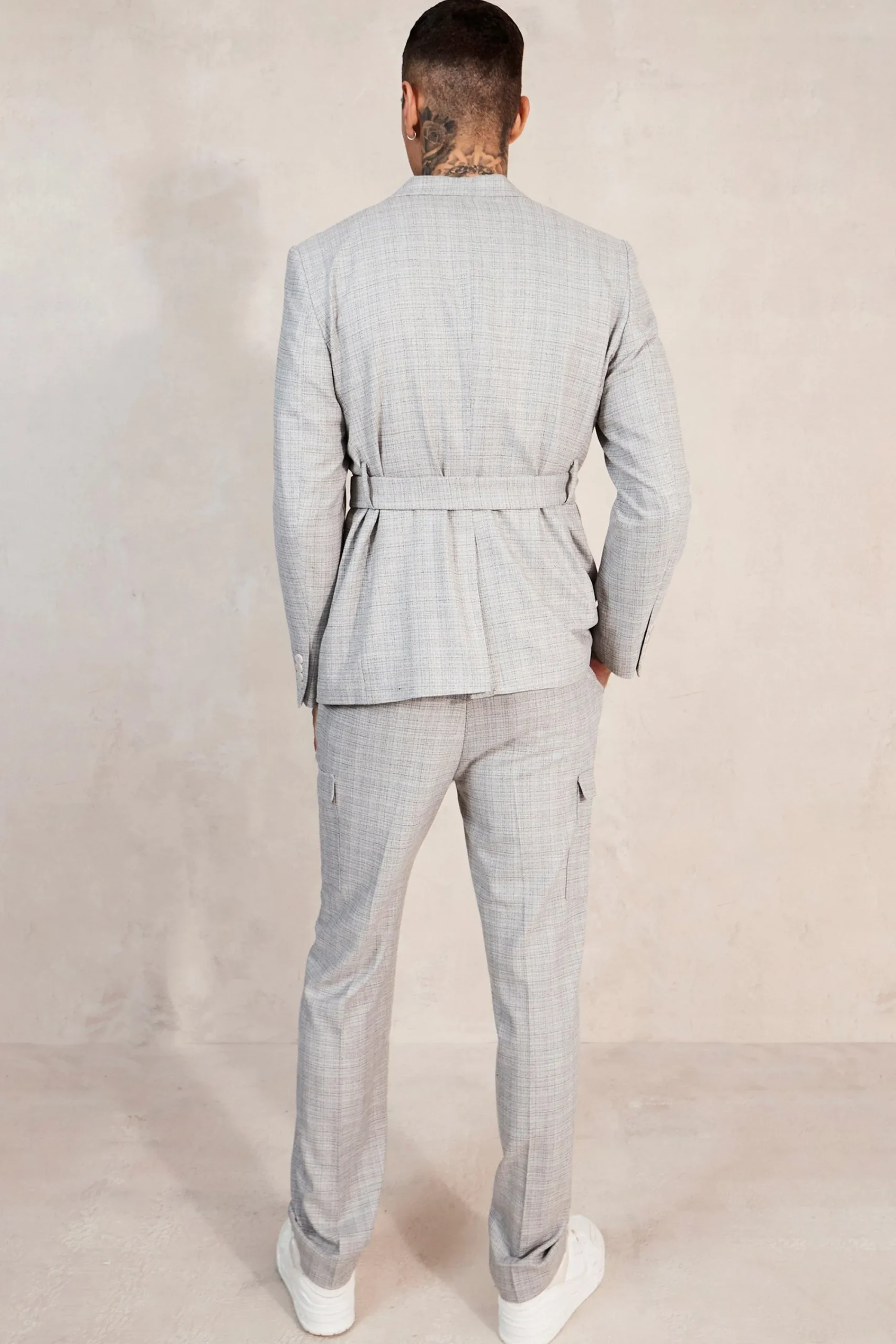 boohooMAN Relaxed Tie Front Cargo Pocket Suit Jacket | UK| Suits & Tailoring