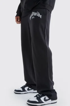 boohooMAN Relaxed Worldwide Graphic Joggers | UK| Trousers|Joggers