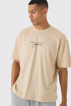 Renaissance Print Washed T-Shirt | UK^boohooMAN Discount