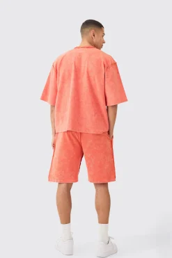 boohooMAN Reverse Loopback Printed Half Sleeve Sweatshirt | UK| Hoodies & Sweatshirts