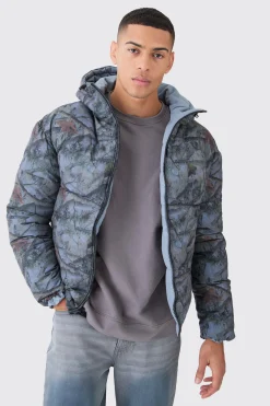 boohooMAN Reversible Camo Puffer Jacket | UK| Coats & Jackets