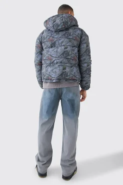 boohooMAN Reversible Camo Puffer Jacket | UK| Coats & Jackets