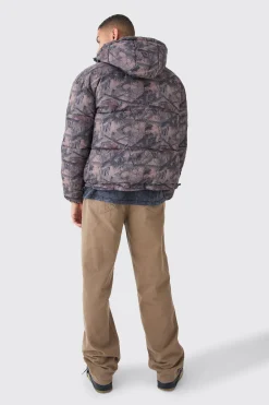 boohooMAN Reversible Camo Puffer Jacket | UK| Coats & Jackets