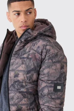 boohooMAN Reversible Camo Puffer Jacket | UK| Coats & Jackets