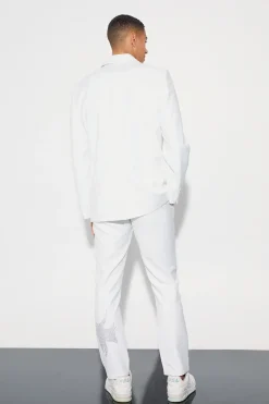 boohooMAN Rhinestone Embellished Slim Fit Suit Trousers | UK| Trousers