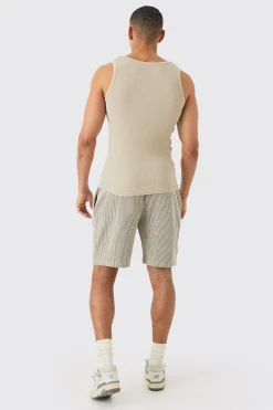 Ribbed Muscle Fit Vest | UK^boohooMAN Sale