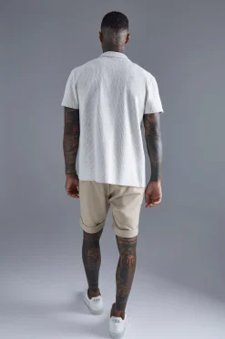 boohooMAN Short Sleeve Animal Textured Shirt | UK| Shirts