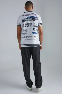 boohooMAN Short Sleeve Bowling Border Shirt | UK| Shirts