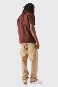 boohooMAN Short Sleeve Contrast Pocket Twill Shirt | UK| Sets & Co-Ords