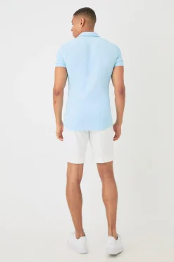 boohooMAN Short Sleeve Crinkle Muscle Fit Shirt | UK| Shirts