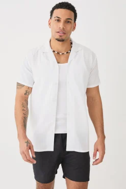 boohooMAN Short Sleeve Linen Shirt | UK| Shirts