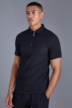 boohooMAN Short Sleeve Polo Stretch Fit Shirt | UK| Shirts